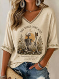Resurrection Of Bones  Faith Print T-Shirt