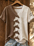Women's Western Faith-Print Casual T-Shirt