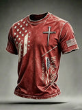 Men's Retro Print Short-Sleeve T-Shirt