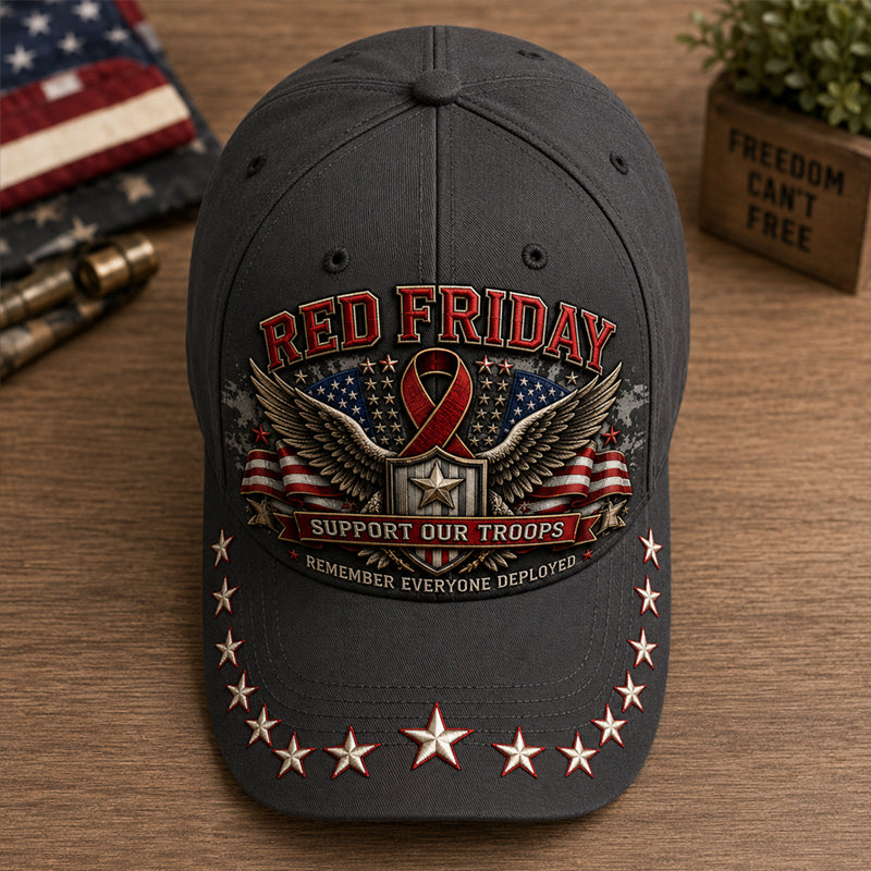 Red Friday Art Print Baseball Cap