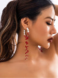 Halloween Retro Gothic Blood Dripping Earrings For Women