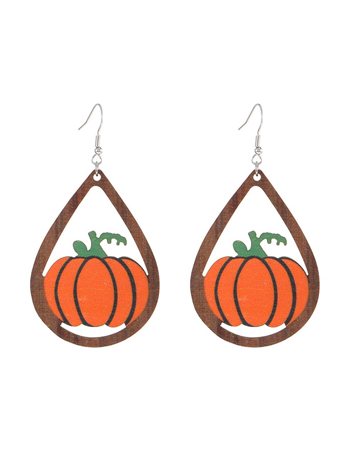 Women's Halloween Pumpkin Earrings