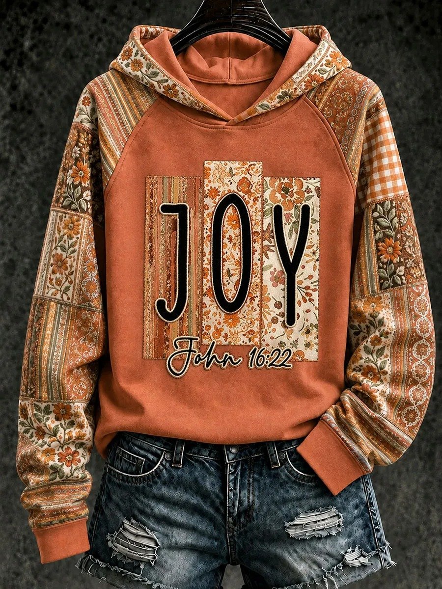 Women's JOY Print Casual Hoodie