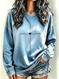 Women's   Faith  Print Hoodie