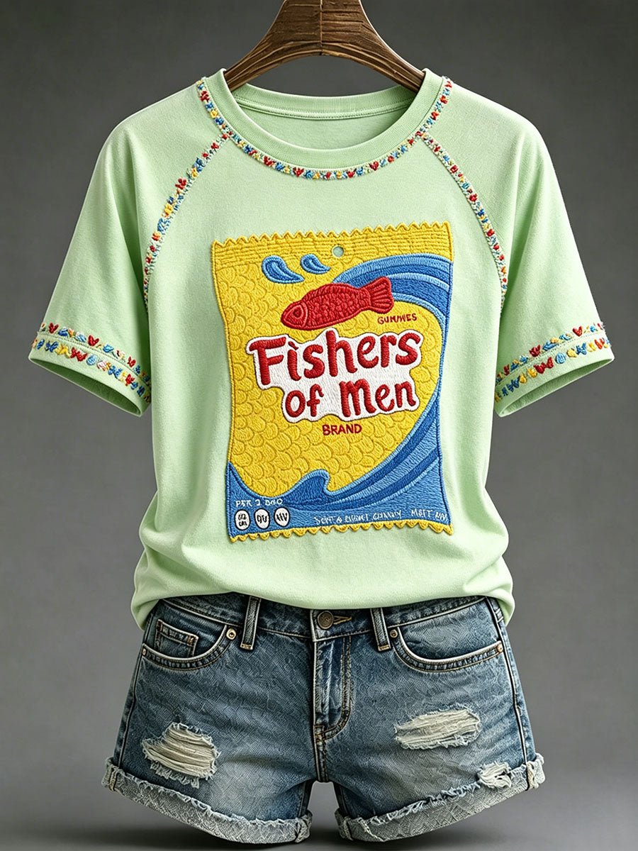 Women's Funny Christian Jesus Printed Casual Tops