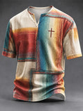 Men's Vintage Faith Faux-Linen T-shirt