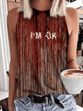 Women's I'M OK Print Vest
