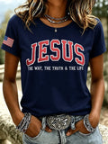 Women's Casual Print Short-Sleeve T-Shirt