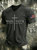 Men's Walk By Faith Print Casual T-shirt