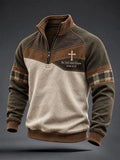 Men's Faith Cross Camo Art Sweatshirt