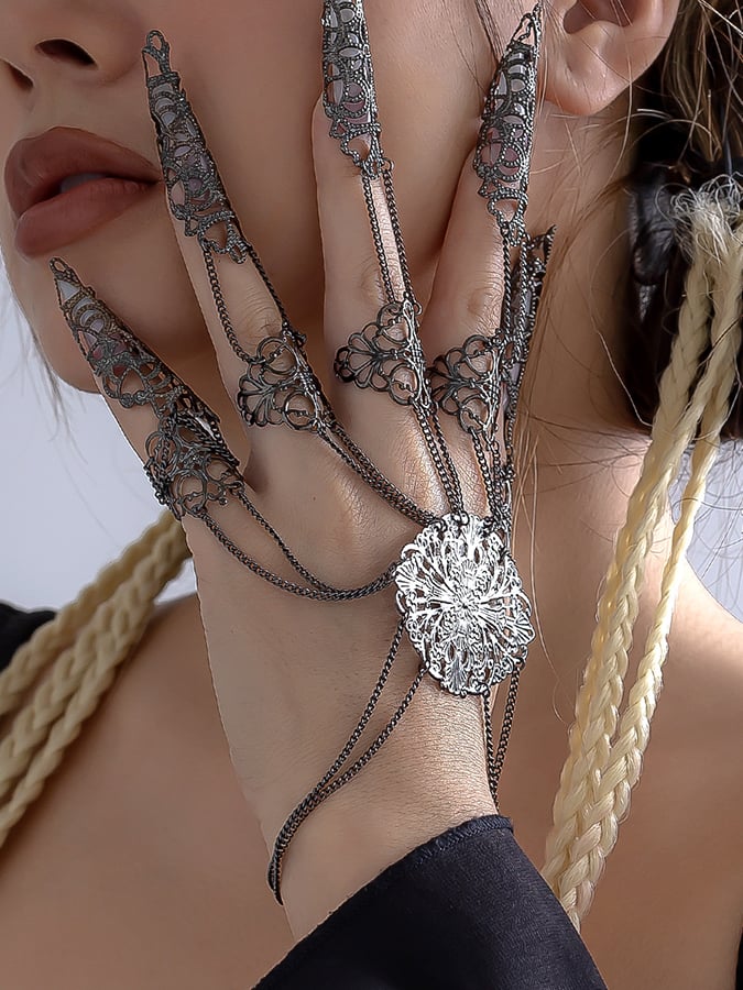 Halloween Gothic Dark Tapered Tassel Bracelet