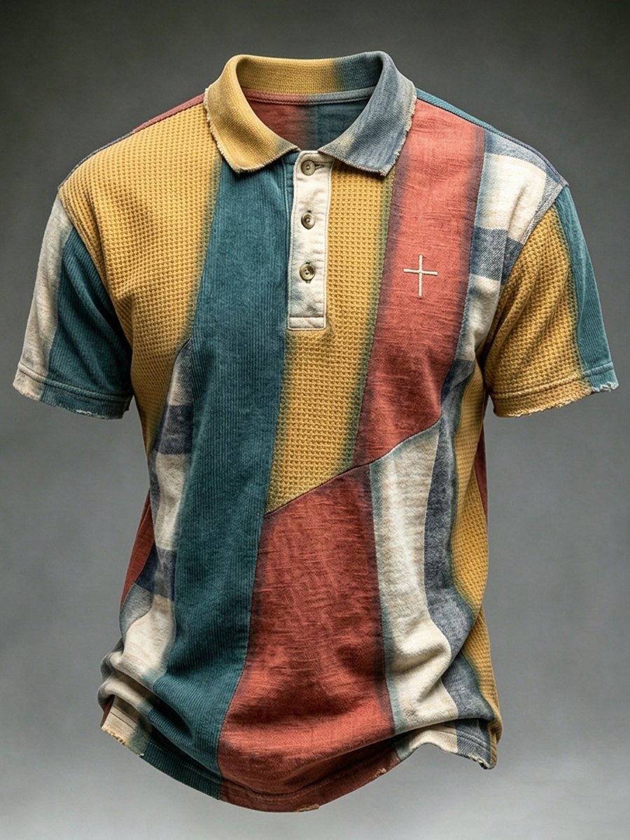 Men's Retro Faith Short-Sleeve Polo Shirt