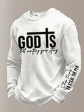 Men's Faith  Print Round Neck T-shirt
