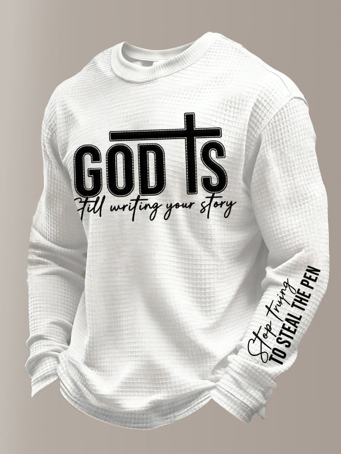 Men's Faith  Print Round Neck T-shirt