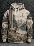 Men's Outdoor Faith-Themed Graphic Top