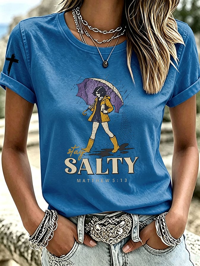 Women's Casual Print Short-Sleeve T-Shirt