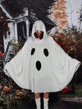 🔥HOT SALE🔥Unisex Ghost Print Halloween Hooded Cape