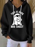 🔥HOT SALE🔥Women's This Is Some Boo Sheet Printed Hoodie