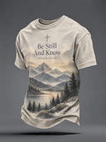 Men's Faith-Print Casual Top