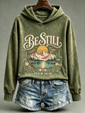 Women's Be Still And Know Psalm 46:10 Printed Sweatshirt