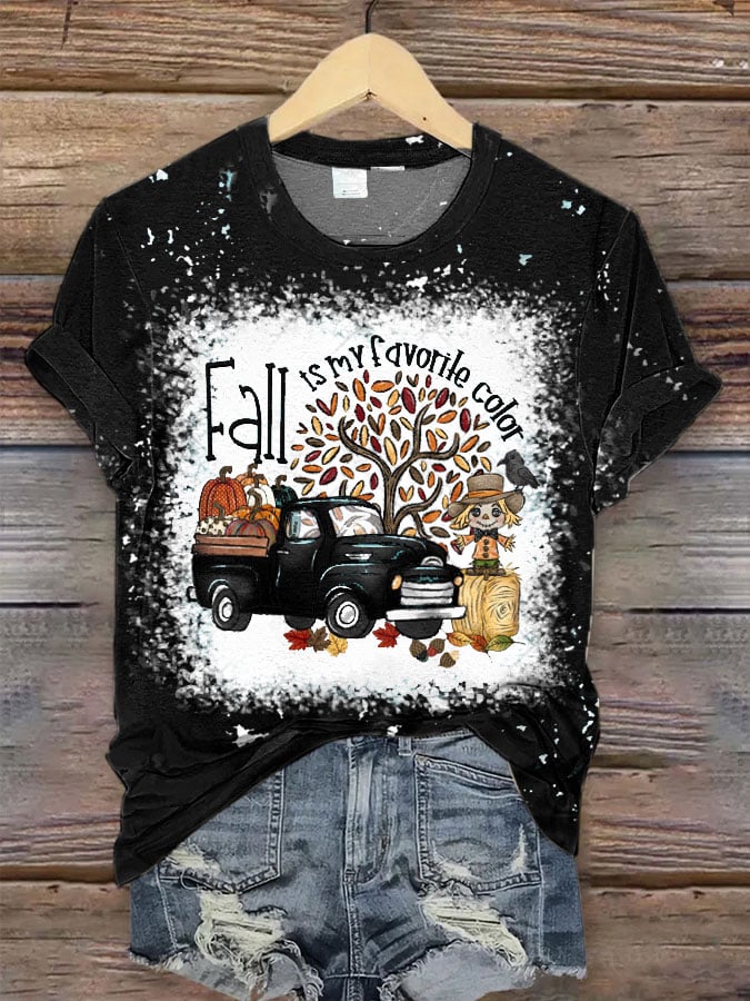 Women's Fall Is My Favorite Color Print T-Shirt