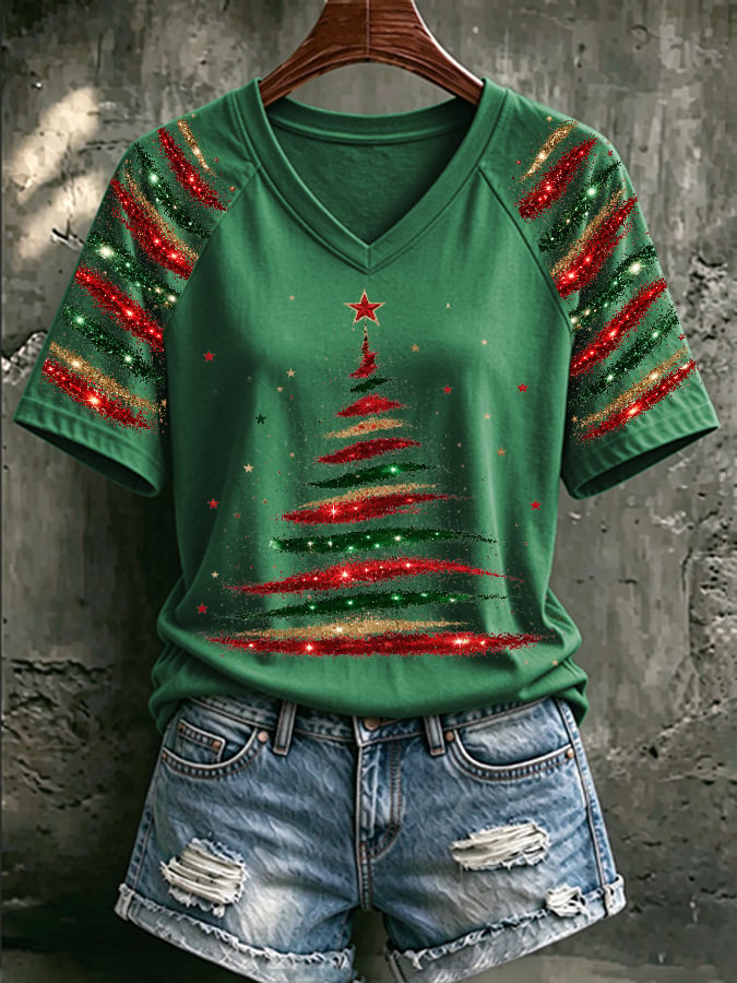 Women's Casual Printed Short-Sleeve T-Shirt