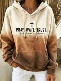 Women's  Faith Print Hoodie