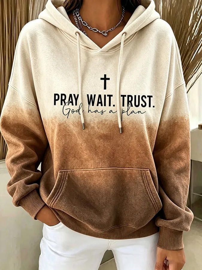 Women's  Faith Print Hoodie
