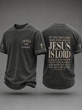Men's Christian Jesus Is King Short Sleeve T-shirt