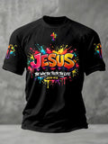 Men's Faith Printed Casual T-Shirt