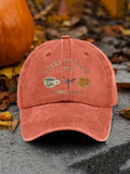 🔥HOT SALE🔥Retro Fall Stars Hollow 1779 Connecticut Luke’s Coffee Cup Dragonfly Maple Leaf Print Baseball Cap