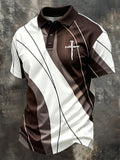 Men'S Casual "Faith" Print T-Shirt