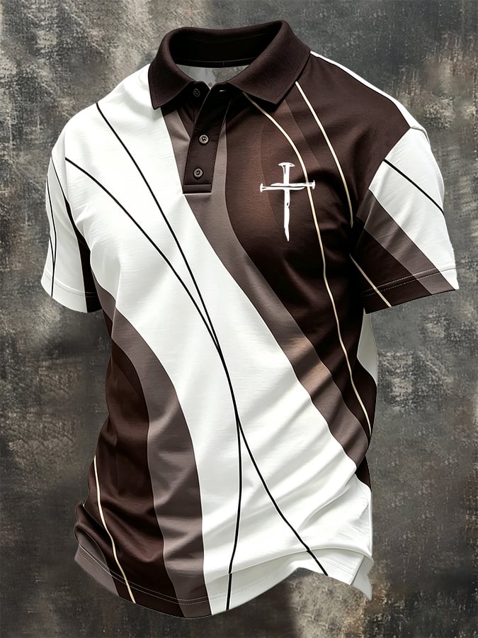 Men'S Casual "Faith" Print T-Shirt