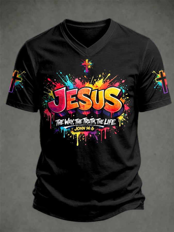 Men's Faith Printed Top