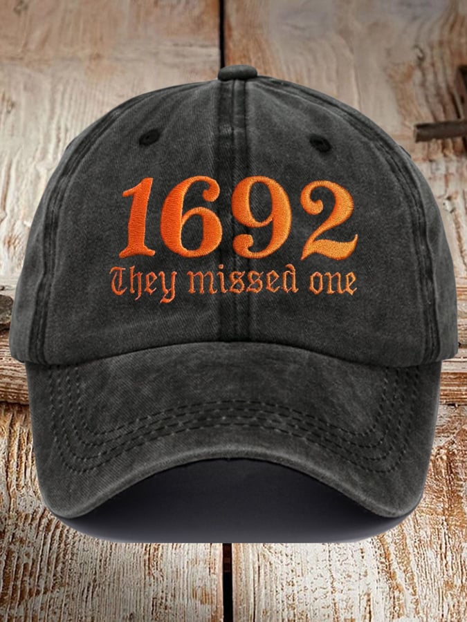 Unisex 1692 They Missed One Print Baseball Cap