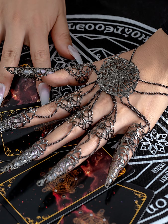 Halloween Gothic Dark Tapered Tassel Bracelet