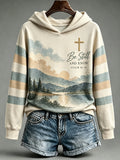 Women's Be Still And Know Psalm 46:10 Printed Sweatshirt