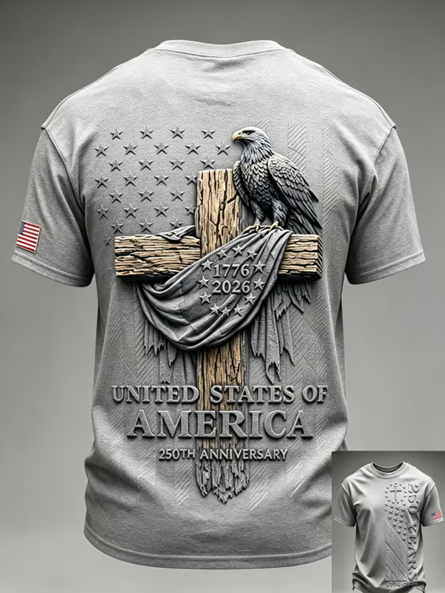 Men's 250th Anniversary Faith-Print Top