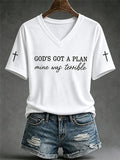 Women's God's Got A Plans Mine Was Terrible Faith Print T-shirt