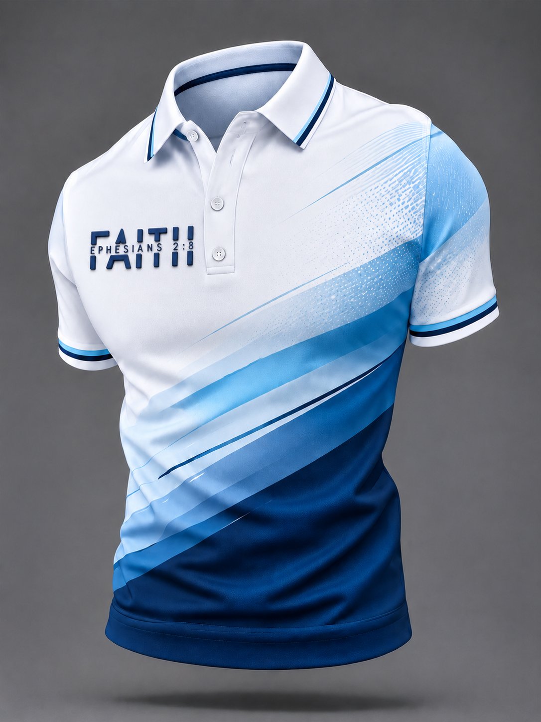 Men's Faith Print Casual Polo