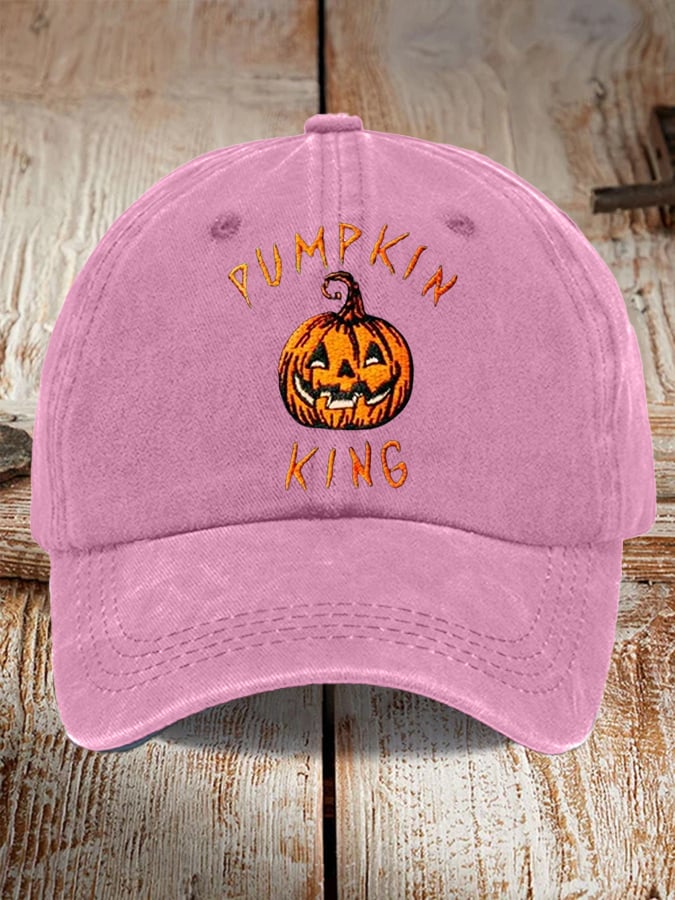 Men's and women's casual Halloween printed hats