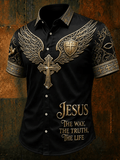Men's Print Fashionable Resort Casual Pocket Shirt