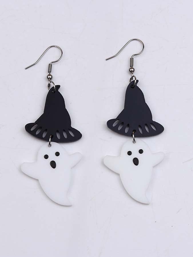 Halloween Knife Skull Ghost Acrylic Earrings