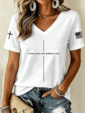 Women's Casual Print Short-Sleeve T-Shirt