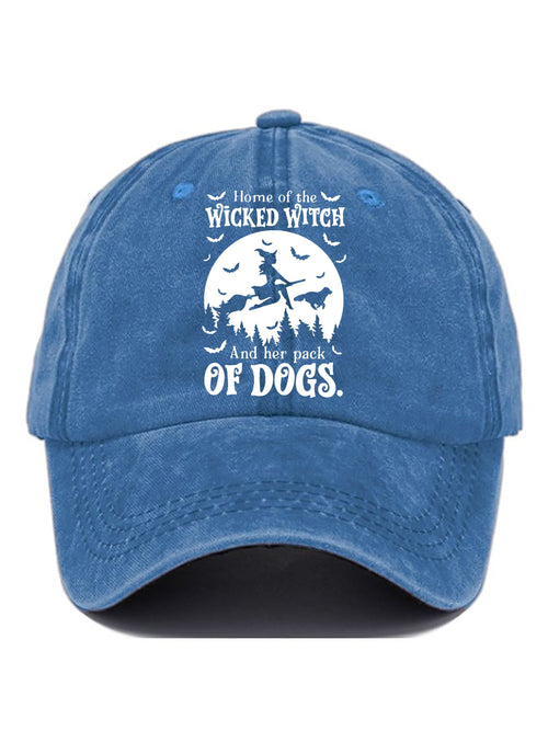 Halloween Witch Print Baseball Cap