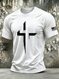 Men's Retro Print Short-Sleeve T-Shirt