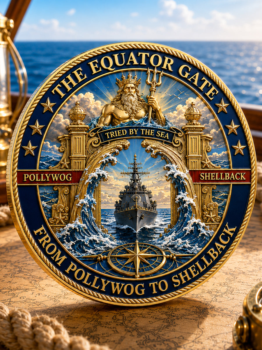 King Neptune’s Realm Commemorative Naval Metal Medal