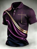 Men's Faith Cross-Print Short-Sleeve Polo Shirt