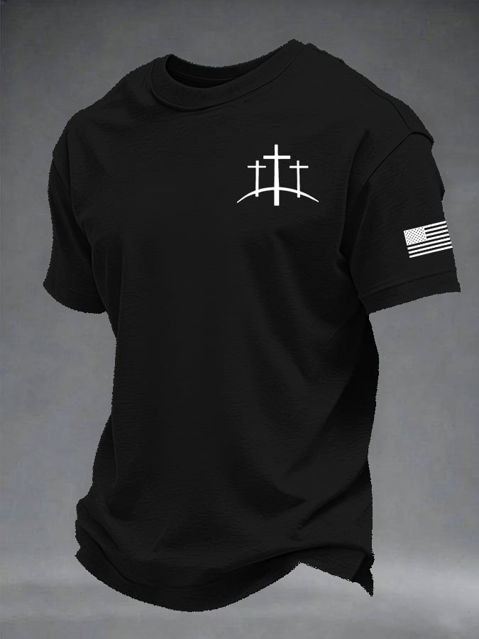 Men's Retro Print Short-Sleeve T-Shirt