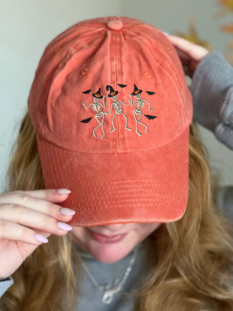 Unisex Skeleton Printed Hat